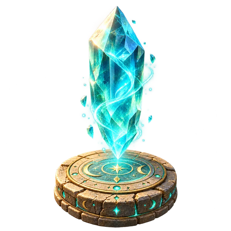 A luminous rune